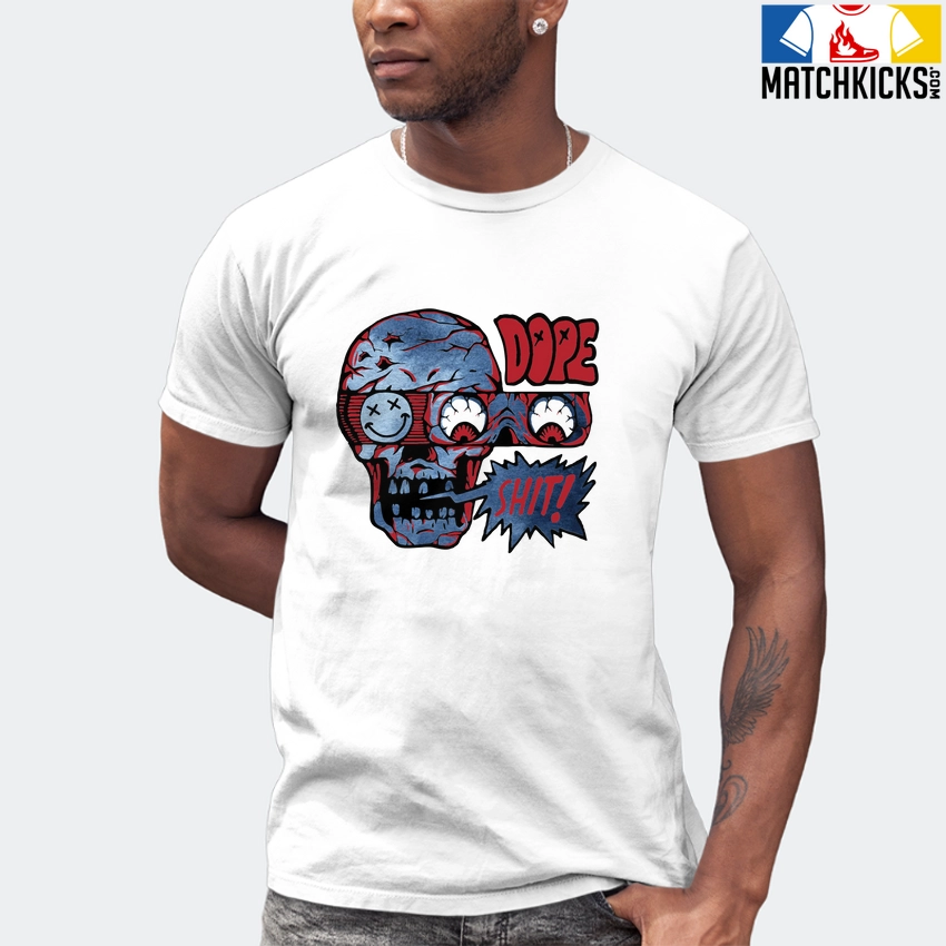 T-Shirt - Nike Dunk High Washed Denim Pack - Sneaker-Matching T-Shirt (DOPE SHIT) 7 T-Shirt - Nike Dunk High Washed Denim Pack - Sneaker-Matching T-Shirt (DOPE SHIT) - Image 5