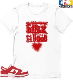 T-Shirt - Nike Dunk Low University Red (2020) - Sneaker-Matching T-Shirt (Girlz In The Hood)