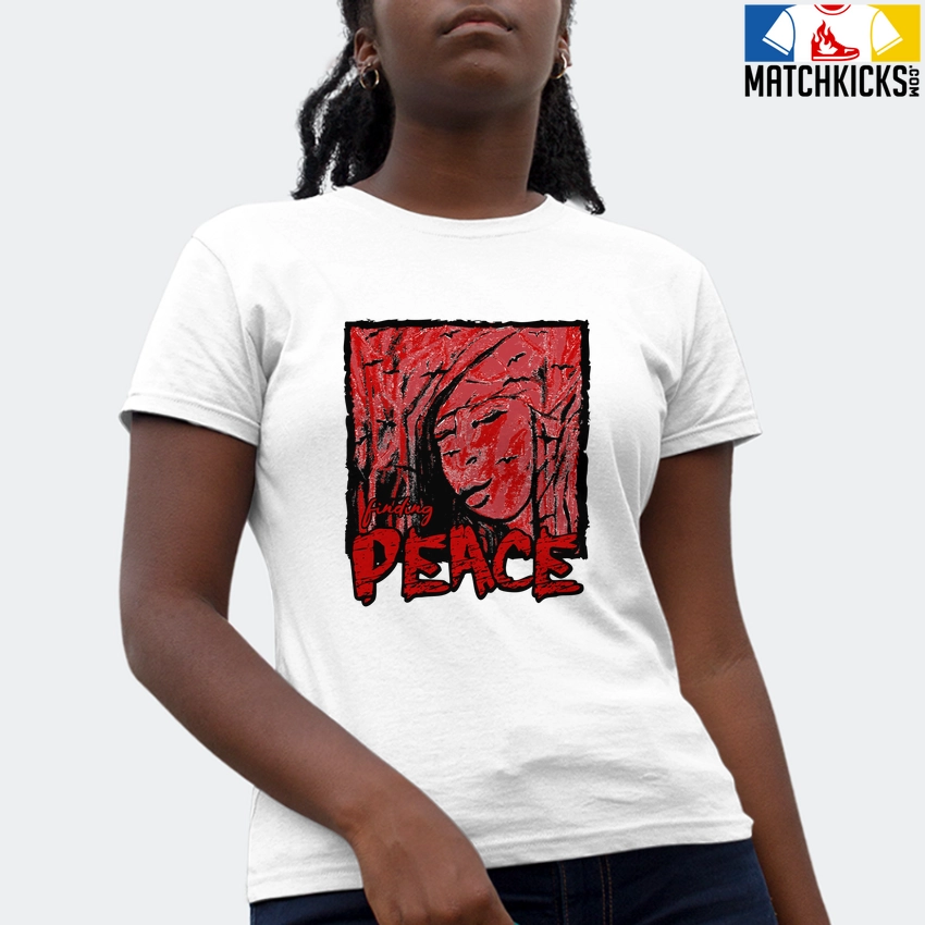 T-Shirt - Nike Dunk Low University Red (2020) - Sneaker-Matching T-Shirt (finding PEACE) 4 T-Shirt - Nike Dunk Low University Red (2020) - Sneaker-Matching T-Shirt (finding PEACE) - Image 2