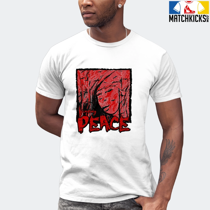 T-Shirt - Nike Dunk Low University Red (2020) - Sneaker-Matching T-Shirt (finding PEACE) 7 T-Shirt - Nike Dunk Low University Red (2020) - Sneaker-Matching T-Shirt (finding PEACE) - Image 5