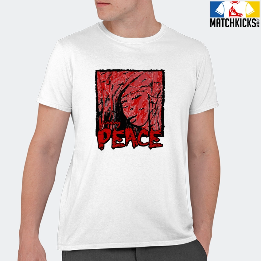 T-Shirt - Nike Dunk Low University Red (2020) - Sneaker-Matching T-Shirt (finding PEACE) 11 T-Shirt - Nike Dunk Low University Red (2020) - Sneaker-Matching T-Shirt (finding PEACE) - Image 9