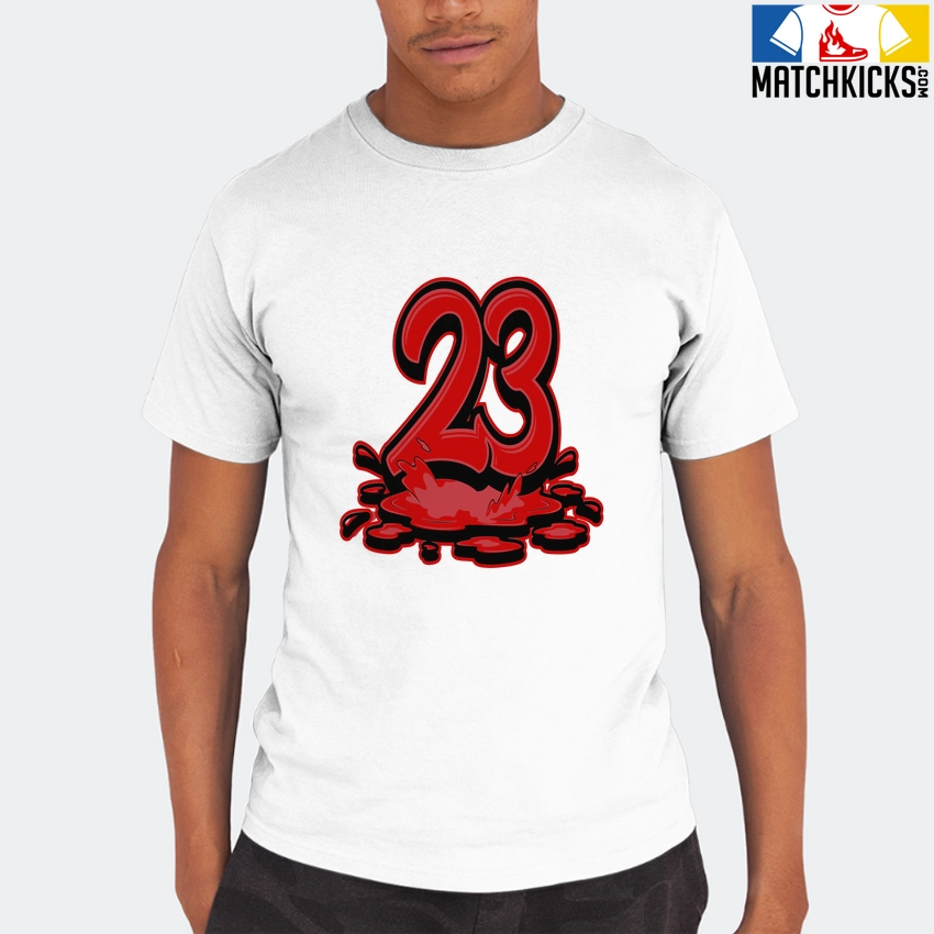 T-Shirt - Nike Dunk Low University Red (2020) - Sneaker-Matching T-Shirt (23 Splashing) 8 T-Shirt - Nike Dunk Low University Red (2020) - Sneaker-Matching T-Shirt (23 Splashing) - Image 6