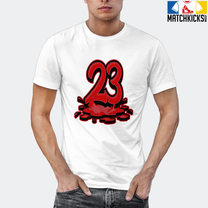 T-Shirt - Nike Dunk Low University Red (2020) - Sneaker-Matching T-Shirt (23 Splashing) 12 T-Shirt - Nike Dunk Low University Red (2020) - Sneaker-Matching T-Shirt (23 Splashing) - Image 10