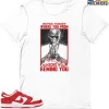 T-Shirt - Nike Dunk Low University Red (2020) - Sneaker-Matching T-Shirt (Never Forget Where You From) -Nike Dunk shop online mockupGenerator 4781