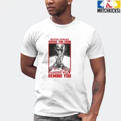 T-Shirt - Nike Dunk Low University Red (2020) - Sneaker-Matching T-Shirt (Never Forget Where You From) -Nike Dunk shop online mockupGenerator 4784