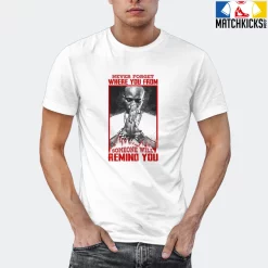 T-Shirt - Nike Dunk Low University Red (2020) - Sneaker-Matching T-Shirt (Never Forget Where You From) -Nike Dunk shop online mockupGenerator 4789