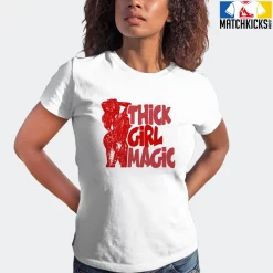 T-Shirt - Nike Dunk Low University Red (2020) - Sneaker-Matching T-Shirt (THICK GIRL MAGIC) -Nike Dunk shop online mockupGenerator 4810