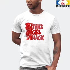 T-Shirt - Nike Dunk Low University Red (2020) - Sneaker-Matching T-Shirt (THICK GIRL MAGIC) -Nike Dunk shop online mockupGenerator 4811