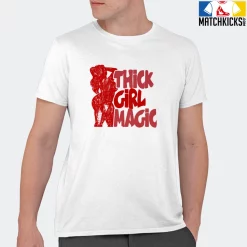 T-Shirt - Nike Dunk Low University Red (2020) - Sneaker-Matching T-Shirt (THICK GIRL MAGIC) -Nike Dunk shop online mockupGenerator 4815