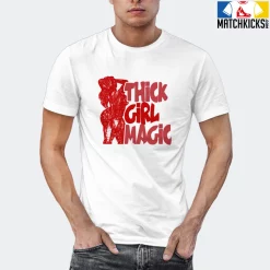 T-Shirt - Nike Dunk Low University Red (2020) - Sneaker-Matching T-Shirt (THICK GIRL MAGIC) -Nike Dunk shop online mockupGenerator 4816