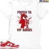 T-Shirt - Nike Dunk Low University Red (2020) - Sneaker-Matching T-Shirt (Presh To Bones Bear) -Nike Dunk shop online mockupGenerator 4817