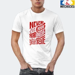 T-Shirt - Nike Dunk Low University Red (2020) - Sneaker-Matching T-Shirt (Never Let Fear Decide) -Nike Dunk shop online mockupGenerator 4843