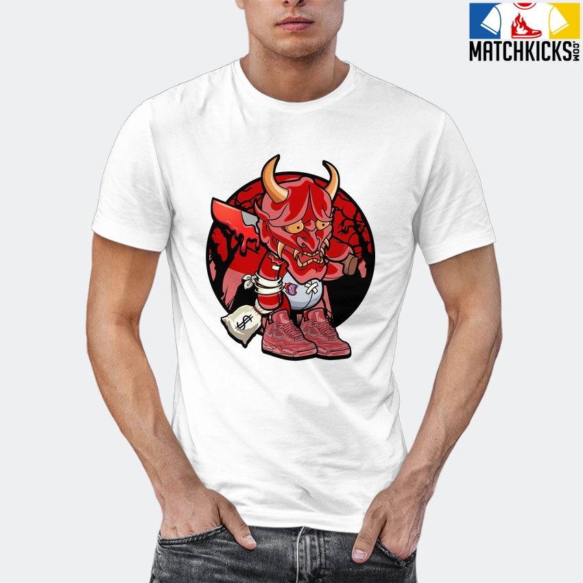 T-Shirt - Nike Dunk Low University Red (2020) - Sneaker-Matching T-Shirt (Money Devil) 12 T-Shirt - Nike Dunk Low University Red (2020) - Sneaker-Matching T-Shirt (Money Devil) - Image 10