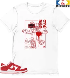 T-Shirt - Nike Dunk Low University Red (2020) - Sneaker-Matching T-Shirt (TAKE)