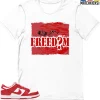 T-Shirt - Nike Dunk Low University Red (2020) - Sneaker-Matching T-Shirt (FREEDOM)