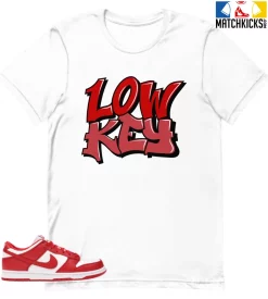 T-Shirt - Nike Dunk Low University Red (2020) - Sneaker-Matching T-Shirt (LOW KEY)