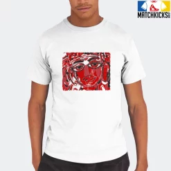 T-Shirt - Nike Dunk Low University Red (2020) - Sneaker-Matching T-Shirt (Abstract Face) -Nike Dunk shop online mockupGenerator 5019