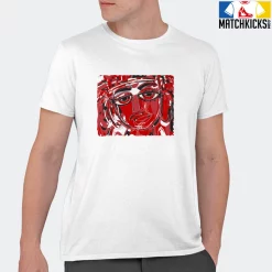 T-Shirt - Nike Dunk Low University Red (2020) - Sneaker-Matching T-Shirt (Abstract Face) -Nike Dunk shop online mockupGenerator 5022