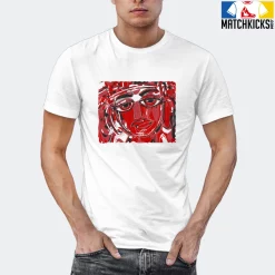 T-Shirt - Nike Dunk Low University Red (2020) - Sneaker-Matching T-Shirt (Abstract Face) -Nike Dunk shop online mockupGenerator 5023