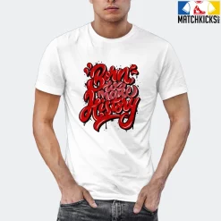 T-Shirt - Nike Dunk Low University Red (2020) - Sneaker-Matching T-Shirt (Born To Make History) -Nike Dunk shop online mockupGenerator 5068