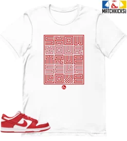 T-Shirt - Nike Dunk Low University Red (2020) - Sneaker-Matching T-Shirt (SELF LOVE)
