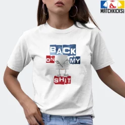 T-Shirt - Nike Dunk High Washed Denim Pack - Sneaker-Matching T-Shirt (Back On My Shit) -Nike Dunk shop online mockupGenerator 508