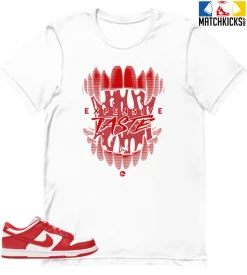 T-Shirt - Nike Dunk Low University Red (2020) - Sneaker-Matching T-Shirt (Expensive Taste)