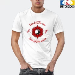 T-Shirt - Nike Dunk Low University Red (2020) - Sneaker-Matching T-Shirt (Live By The Sun Love By The Moon) -Nike Dunk shop online mockupGenerator 5148