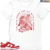 T-Shirt - Nike Dunk Low University Red (2020) - Sneaker-Matching T-Shirt (Live With Honor Die With Purpose) -Nike Dunk shop online mockupGenerator 5149