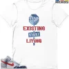 T-Shirt - Nike Dunk High Washed Denim Pack - Sneaker-Matching T-Shirt (Stop Existing Start Living) -Nike Dunk shop online mockupGenerator 521