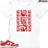 T-Shirt - Nike Dunk Low University Red (2020) - Sneaker-Matching T-Shirt (3 Figurative Abstracts) 2 T-Shirt - Nike Dunk Low University Red (2020) - Sneaker-Matching T-Shirt (3 Figurative Abstracts) -Nike Dunk shop online mockupGenerator 5230