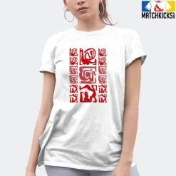 T-Shirt - Nike Dunk Low University Red (2020) - Sneaker-Matching T-Shirt (3 Figurative Abstracts) -Nike Dunk shop online mockupGenerator 5236