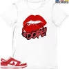 T-Shirt - Nike Dunk Low University Red (2020) - Sneaker-Matching T-Shirt (!!DOPE!!)