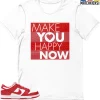 T-Shirt - Nike Dunk Low University Red (2020) - Sneaker-Matching T-Shirt (Make You Happy Now) -Nike Dunk shop online mockupGenerator 5329