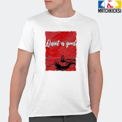 T-Shirt - Nike Dunk Low University Red (2020) - Sneaker-Matching T-Shirt (Quiet Is Good) -Nike Dunk shop online mockupGenerator 5381