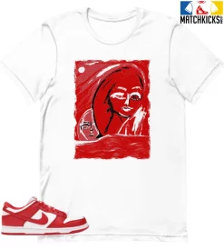 T-Shirt - Nike Dunk Low University Red (2020) - Sneaker-Matching T-Shirt (SPIRITS)