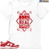 T-Shirt - Nike Dunk Low University Red (2020) - Sneaker-Matching T-Shirt (Born To Be REAL) -Nike Dunk shop online mockupGenerator 5419
