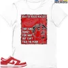 T-Shirt - Nike Dunk Low University Red (2020) - Sneaker-Matching T-Shirt (TUPAC Real Eyes Realize Real Lies) -Nike Dunk shop online mockupGenerator 5428
