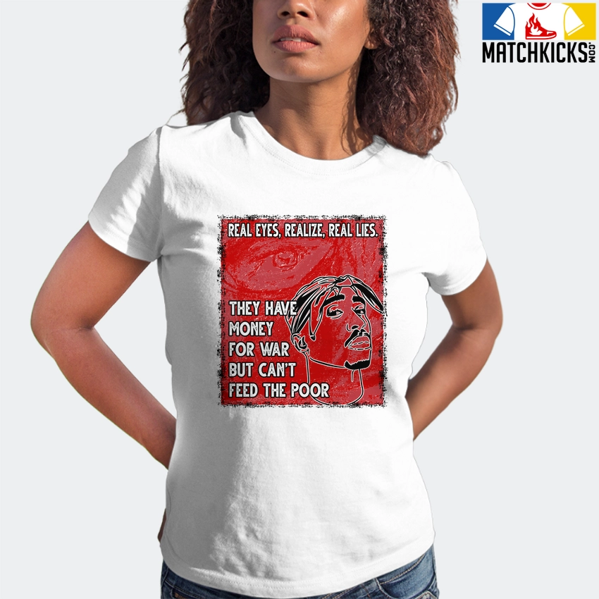 T-Shirt - Nike Dunk Low University Red (2020) - Sneaker-Matching T-Shirt (TUPAC Real Eyes Realize Real Lies) 6 T-Shirt - Nike Dunk Low University Red (2020) - Sneaker-Matching T-Shirt (TUPAC Real Eyes Realize Real Lies) - Image 4
