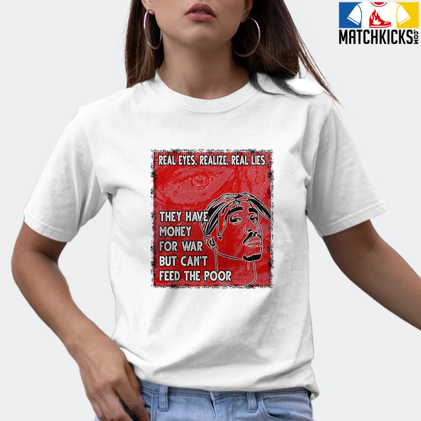 T-Shirt - Nike Dunk Low University Red (2020) - Sneaker-Matching T-Shirt (TUPAC Real Eyes Realize Real Lies) 9 T-Shirt - Nike Dunk Low University Red (2020) - Sneaker-Matching T-Shirt (TUPAC Real Eyes Realize Real Lies) - Image 7