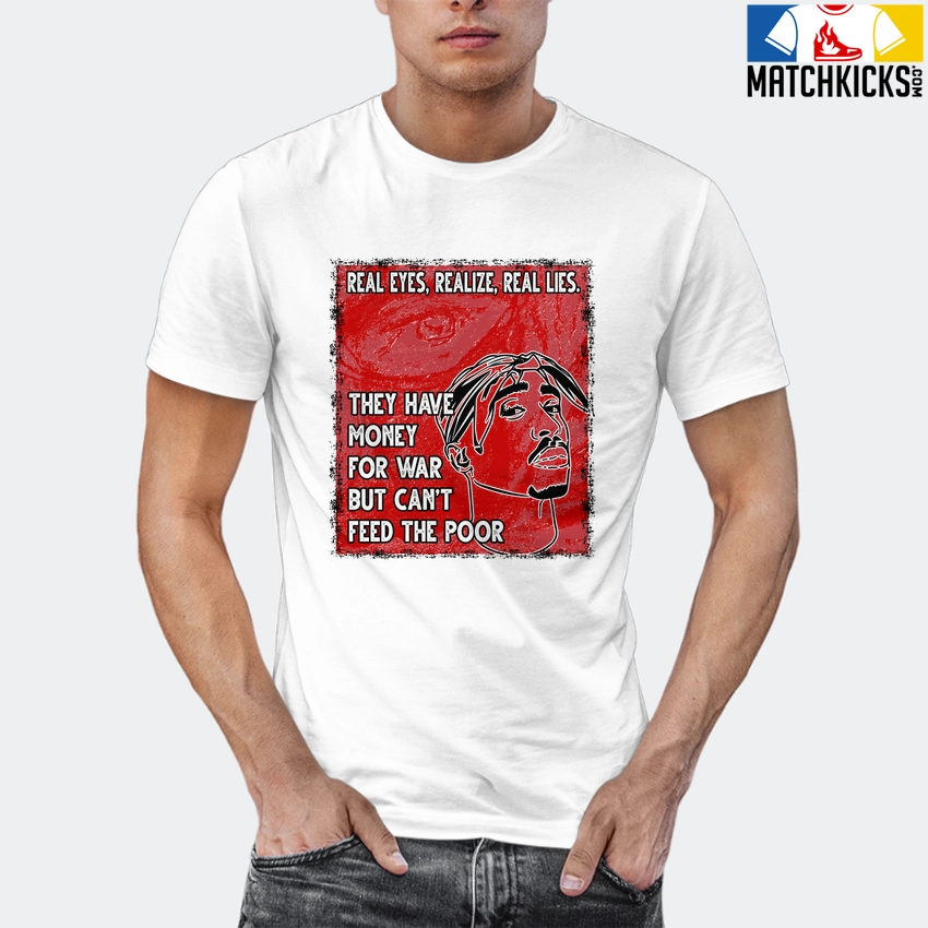 T-Shirt - Nike Dunk Low University Red (2020) - Sneaker-Matching T-Shirt (TUPAC Real Eyes Realize Real Lies) 12 T-Shirt - Nike Dunk Low University Red (2020) - Sneaker-Matching T-Shirt (TUPAC Real Eyes Realize Real Lies) - Image 10