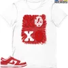 T-Shirt - Nike Dunk Low University Red (2020) - Sneaker-Matching T-Shirt (XOXO) -Nike Dunk shop online mockupGenerator 5446
