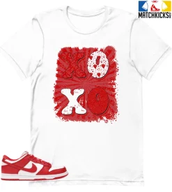 T-Shirt - Nike Dunk Low University Red (2020) - Sneaker-Matching T-Shirt (XOXO)