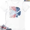 T-Shirt - Nike Dunk High Washed Denim Pack - Sneaker-Matching T-Shirt (Butterfly Lady) -Nike Dunk shop online mockupGenerator 548