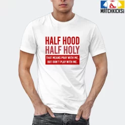 T-Shirt - Nike Dunk Low University Red (2020) - Sneaker-Matching T-Shirt (Half Hood Half Holy) -Nike Dunk shop online mockupGenerator 5499