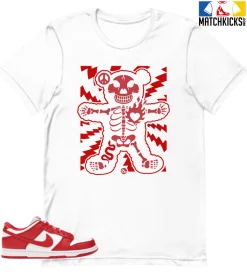 T-Shirt - Nike Dunk Low University Red (2020) - Sneaker-Matching T-Shirt (Made Of)
