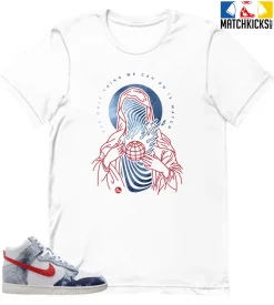 T-Shirt - Nike Dunk High Washed Denim Pack - Sneaker-Matching T-Shirt (Just Watch)
