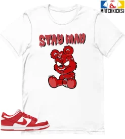 T-Shirt - Nike Dunk Low University Red (2020) - Sneaker-Matching T-Shirt (STAY MAD)