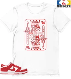 T-Shirt - Nike Dunk Low University Red (2020) - Sneaker-Matching T-Shirt (Sneaker King)