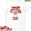 T-Shirt - Nike Dunk Low University Red (2020) - Sneaker-Matching T-Shirt (Back On My Shit)